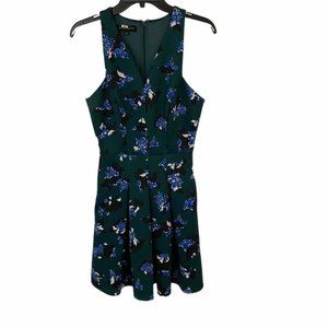 Slate & willow scuba material floral dress pockets